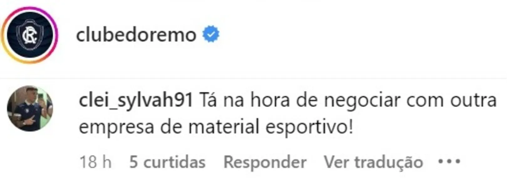 Remo: parte da torcida critica "criatividade" da nova camisa