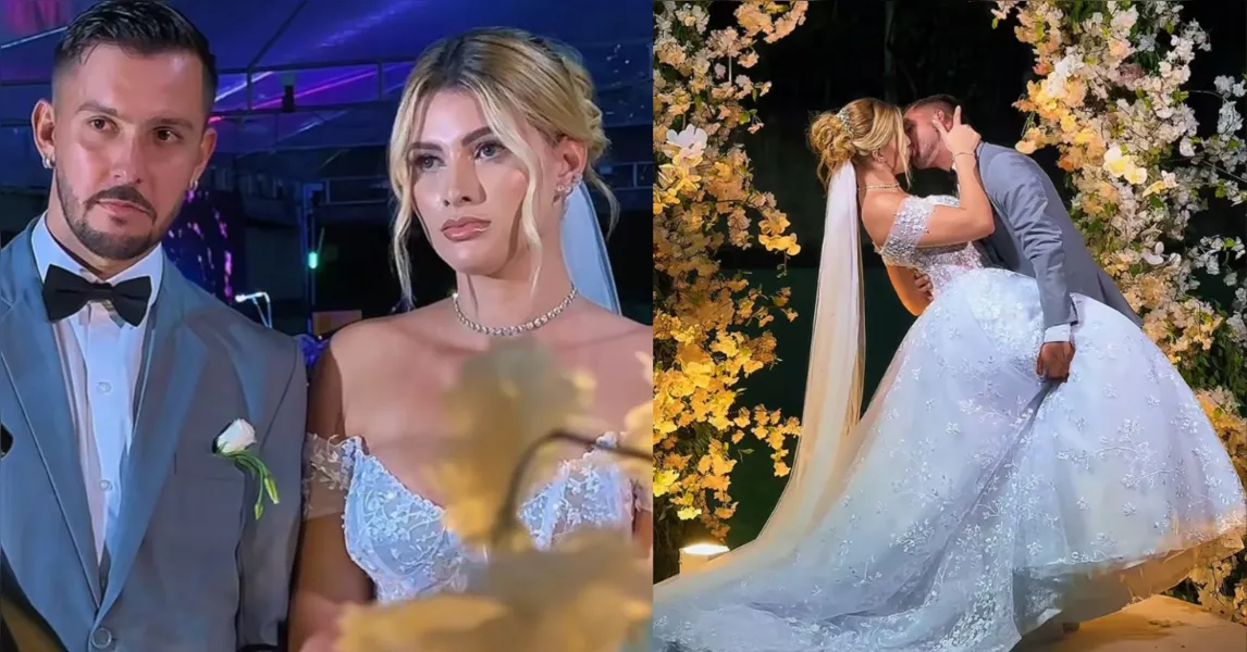 Pavani, do Remo, e Tayná Suellem casam em cerimônia íntima