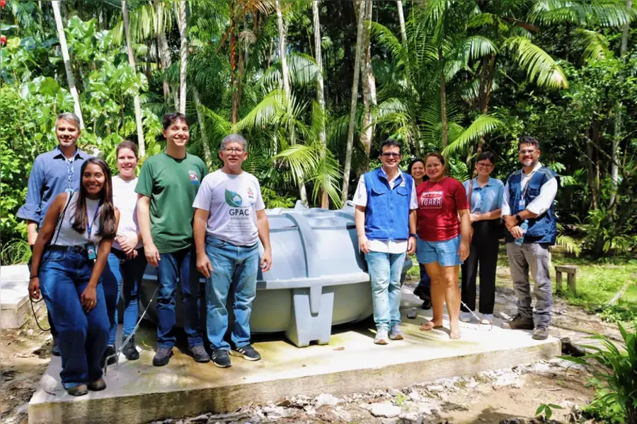 Combu: projeto garante água potável com sistema de captação da chuva