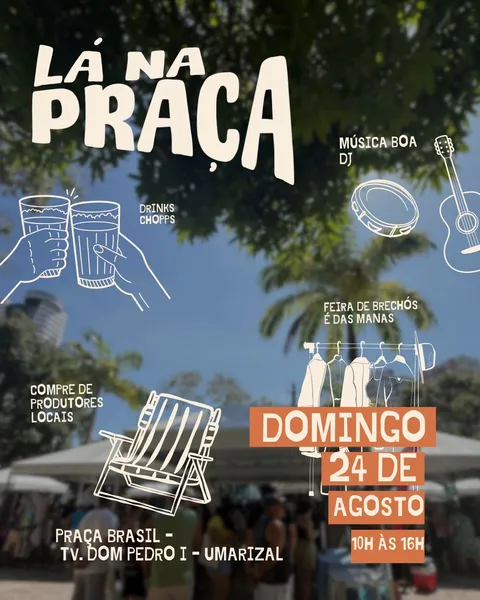 Praça Brasil recebe encontro de brechós e lazer neste domingo (24)