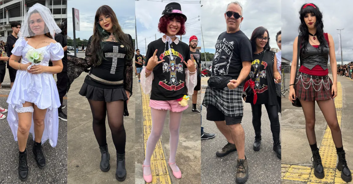 Looks roubam a cena no show do Guns N’ Roses em Belém; veja!