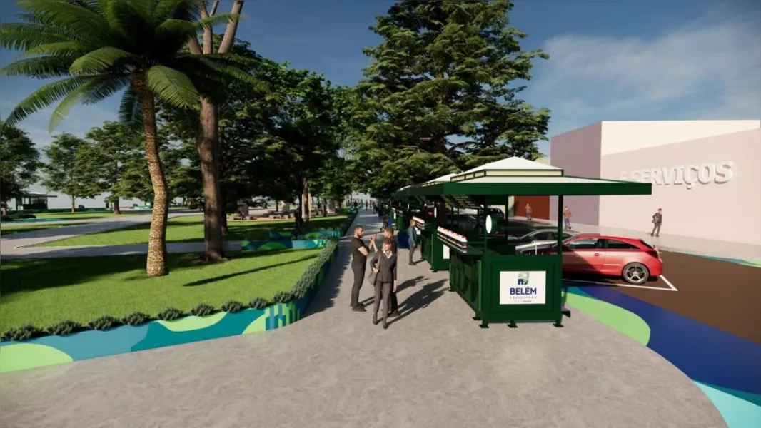 Praça Brasil será transformada em novo parque urbano de Belém; veja as imagens