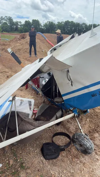 Aeronave cai em propriedade na zona rural de Benevides