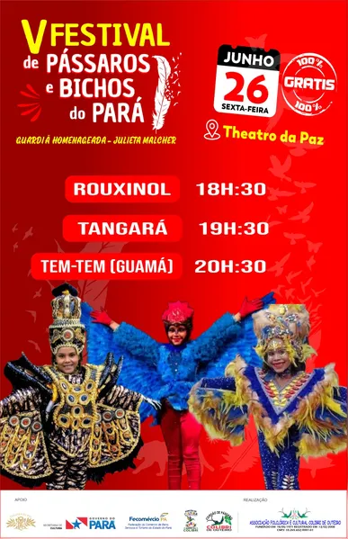 Festival de Pássaros e Bichos do Pará reúne 23 grupos em Belém