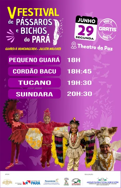 Festival de Pássaros e Bichos do Pará reúne 23 grupos em Belém