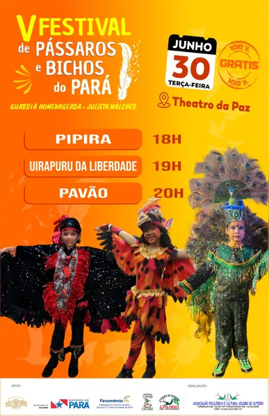 Festival de Pássaros e Bichos do Pará reúne 23 grupos em Belém