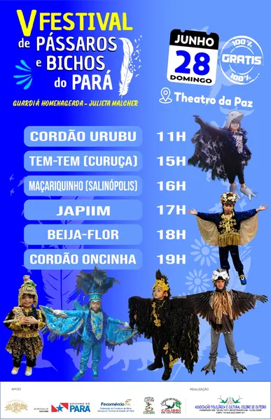 Festival de Pássaros e Bichos do Pará reúne 23 grupos em Belém