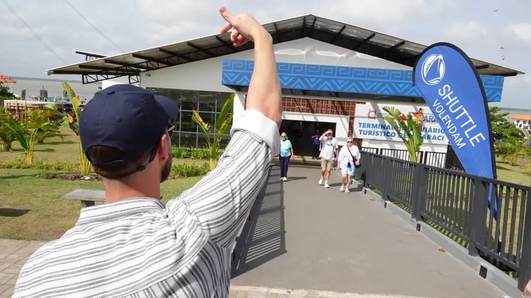 Primeiro cruzeiro de 2026 chega a Belém com 900 turistas