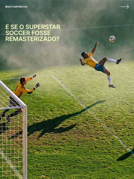 IA recria Superstar Soccer e imagens impressionam