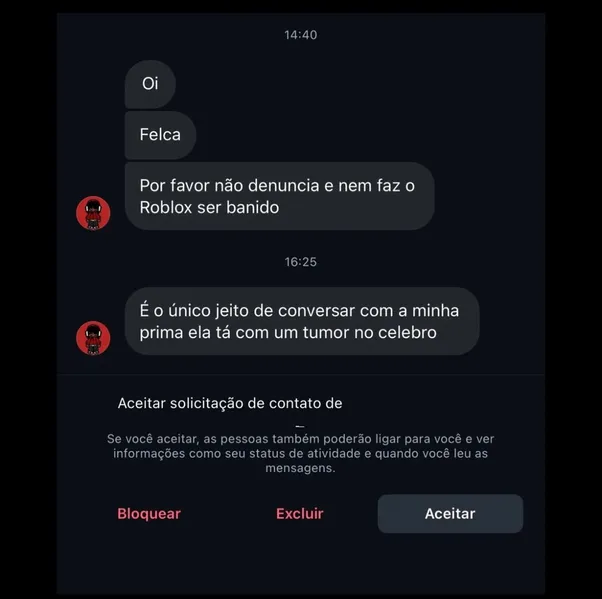 "Vou te matar": Felca expõe ameaças de crianças por Roblox