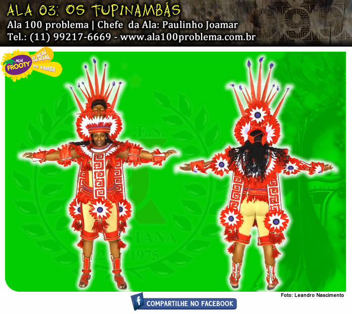 
        
            X-9 apresenta figurino das alas para o carnaval.
        
    