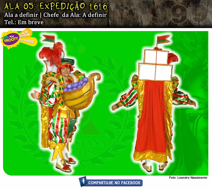 
        
            X-9 apresenta figurino das alas para o carnaval.
        
    