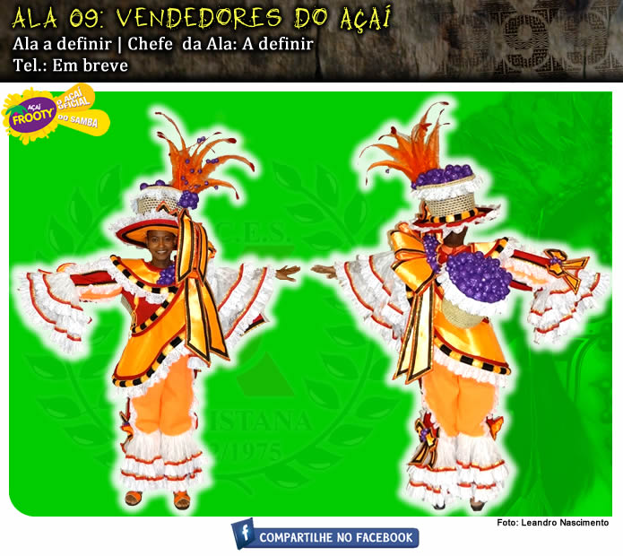 
        
            X-9 apresenta figurino das alas para o carnaval.
        
    