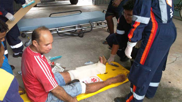 
        
            Torno cai em cima de perna de pescador
        
    