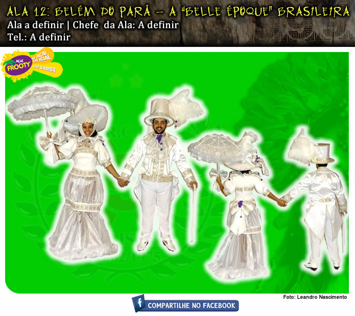 
        
            X-9 apresenta figurino das alas para o carnaval.
        
    