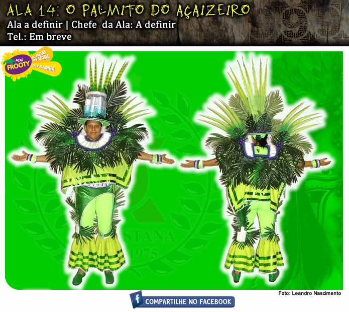 
        
            X-9 apresenta figurino das alas para o carnaval.
        
    