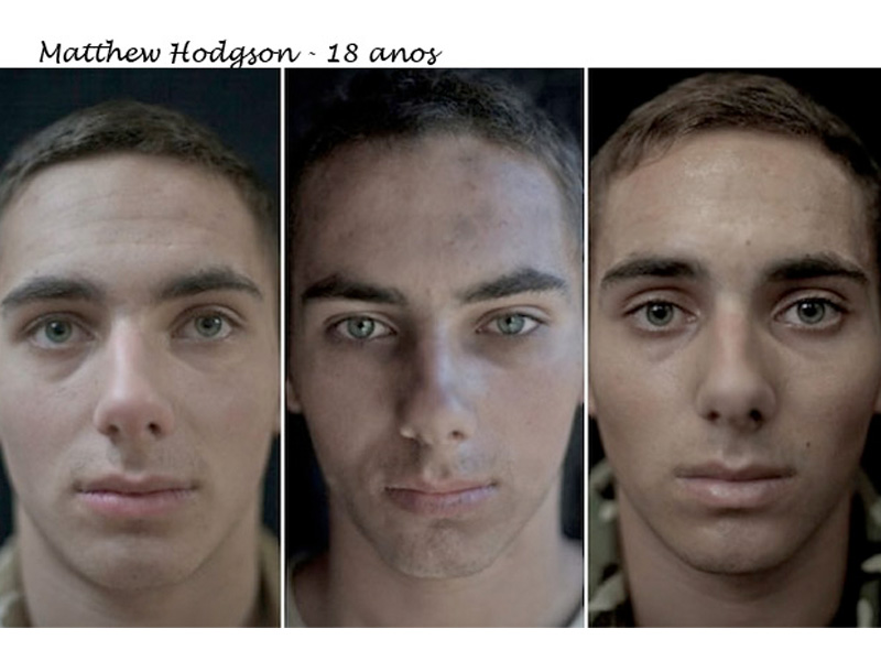 
        
        
            Soldados antes, durante e depois da guerra
        
    
