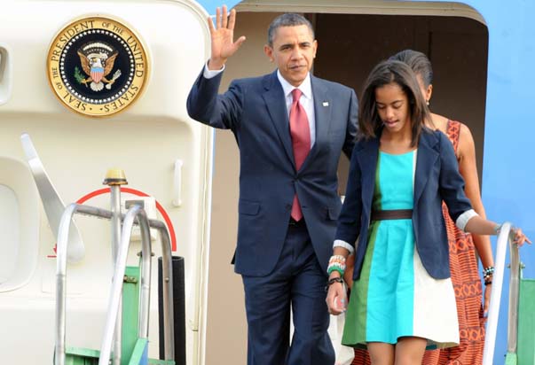 
        
            Imagens da chegada de Obama ao Brasil
        
    