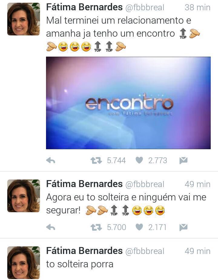 
        
            Separação de Fátima e William domina o Twitter; veja memes
        
    