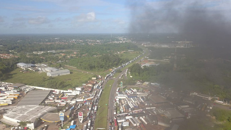 
        
            Veja imagens da interdição na BR-316
        
    