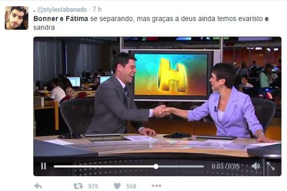 
        
            Separação de Fátima e William domina o Twitter; veja memes
        
    