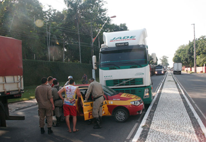 
        
            Acidente na rodovia Mário Covas na manhã de hoje (
        
    