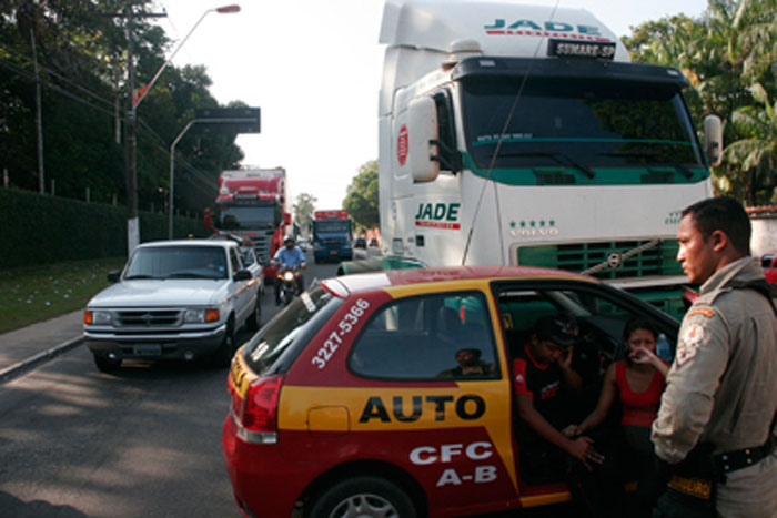 
        
            Acidente na rodovia Mário Covas na manhã de hoje (
        
    