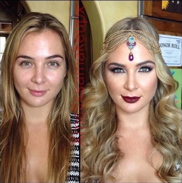 
        
        
            Fotos mostram atrizes pornôs antes e depois do make
        
    