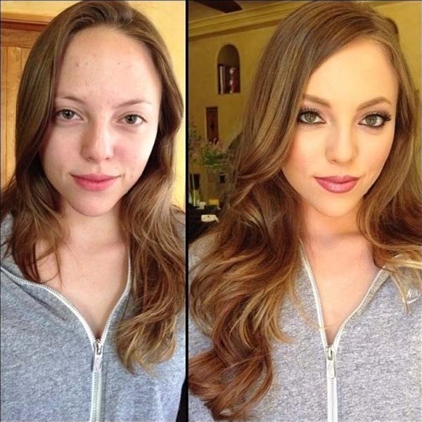 
        
        
            Fotos mostram atrizes pornôs antes e depois do make
        
    