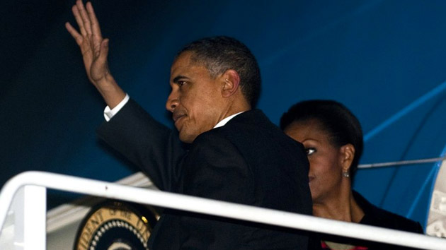 
        
            Imagens da chegada de Obama ao Brasil
        
    