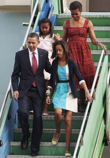 
        
            Imagens da chegada de Obama ao Brasil
        
    