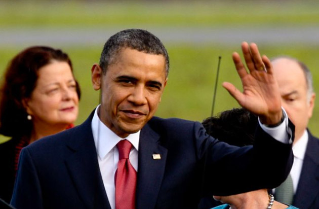 
        
            Imagens da chegada de Obama ao Brasil
        
    