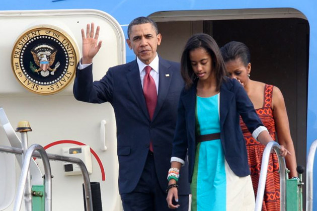 
        
            Imagens da chegada de Obama ao Brasil
        
    