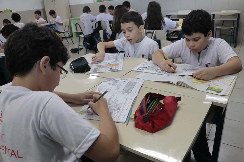 Livro para colorir do DIÁRIO cativa estudantes