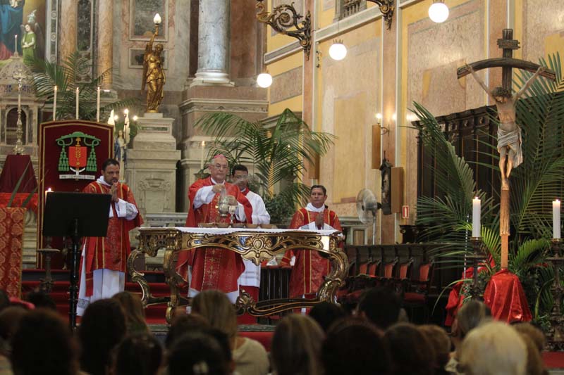 
        
            Católicos celebram o Domingo de Ramos em Belém
        
    