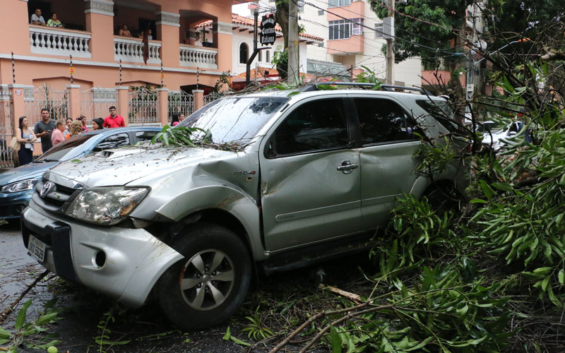 
        
            Mangueira cai e atinge 4 carros
        
    