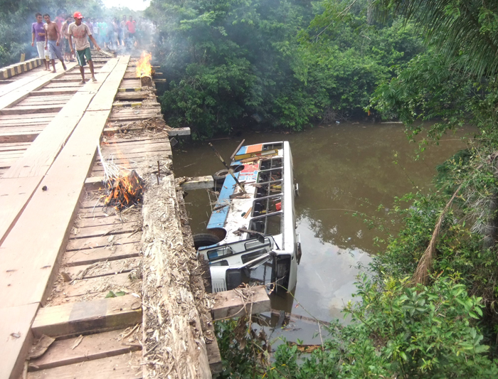 
        
            Populares queimam pontes após acidente
        
    