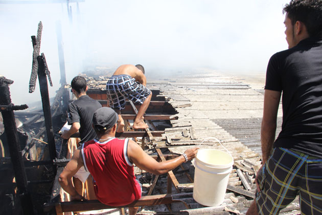 
        
            Incêndio destruiu cinco casas na Sacramenta
        
    