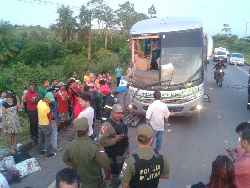 
        
            Acidente entre ônibus e caminhão deixa um morto
        
    