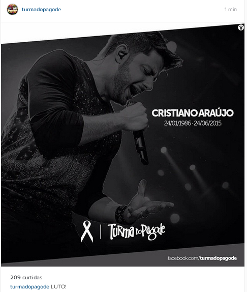 
        
            Famosos lamentam morte de Cristiano Araújo
        
    