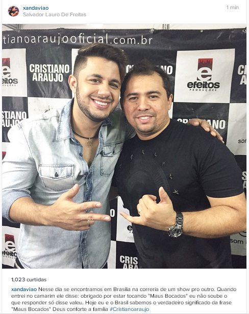 
        
            Famosos lamentam morte de Cristiano Araújo
        
    