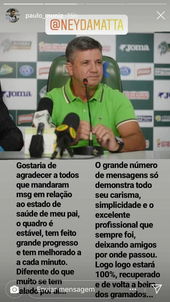 Ex-treinador do Remo é internado após passar mal em MG