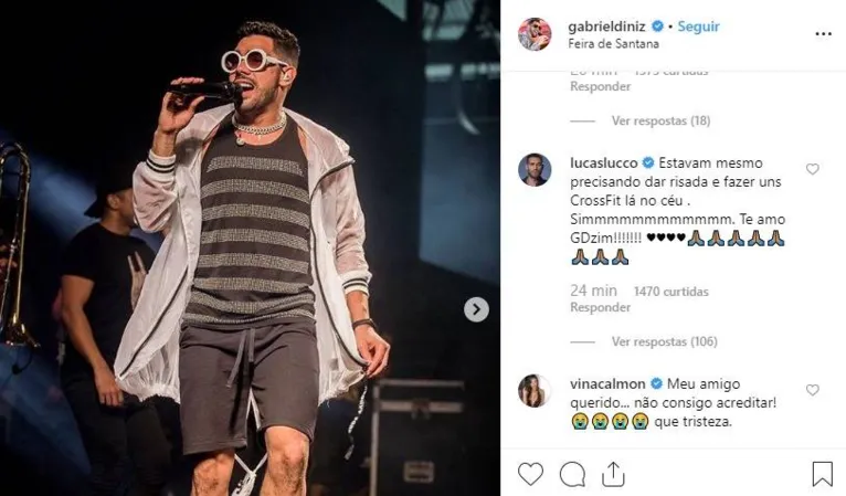 Lucas Lucco faz comentário polêmico sobre Gabriel Diniz e gera revolta