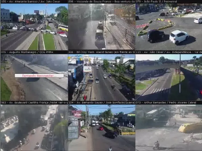 Serviço permite acompanhar ao vivo câmeras de segurança da Grande Belém