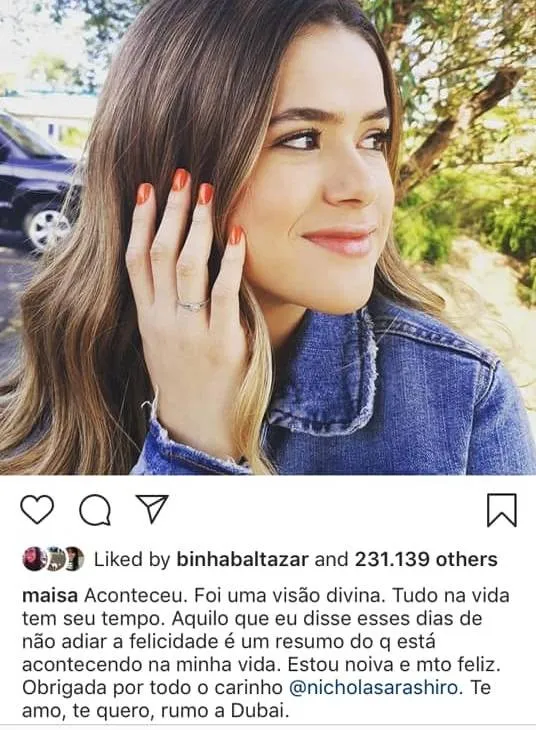 Noivado de Maisa Silva com Nicholas Arashiro é comentado até por Cid Moreira