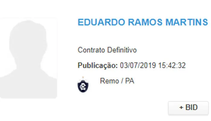Eduardo Ramos aparece no BID e pode estrear pelo Remo na Série C