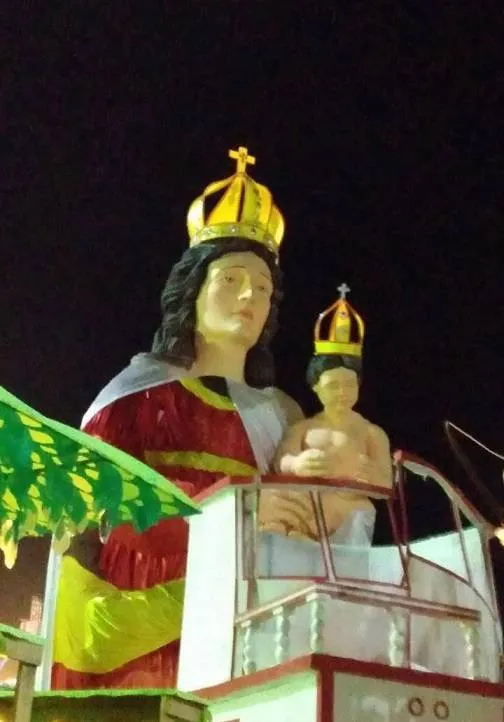 Nossa Senhora de Nazaré foi um dos destaques da apresentação do Garantido.