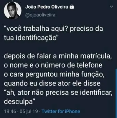 A situação chocou os fãs do ator.