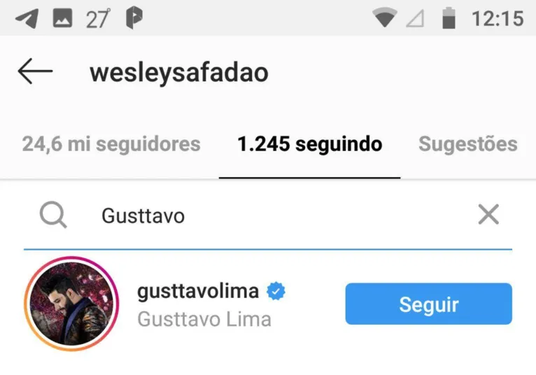 Gusttavo Lima se revolta com Wesley Safadão e expõe o cantor
publicamente 