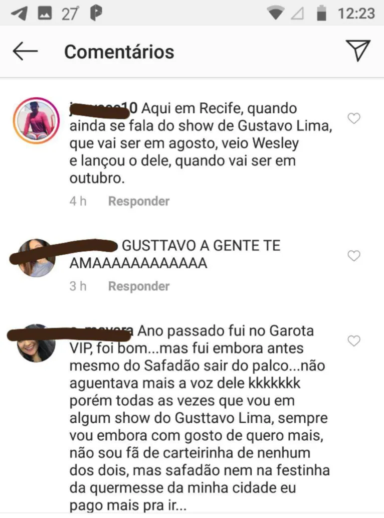 Gusttavo Lima se revolta com Wesley Safadão e expõe o cantor
publicamente 
